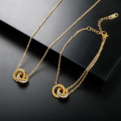 Crown Imperial Zirconia 18K Gold Plated Necklace