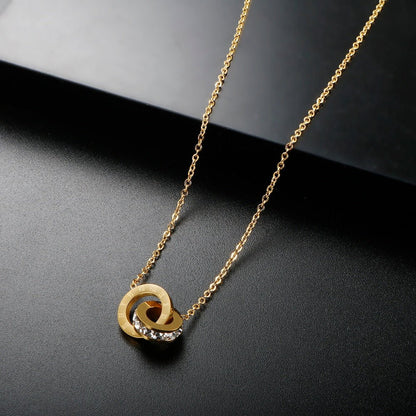 Crown Imperial Zirconia 18K Gold Plated Necklace