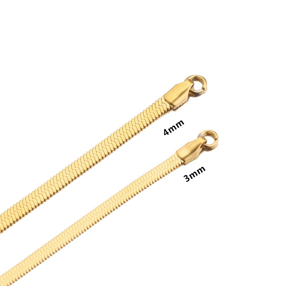 Crown Snake Chain 18K Gold Plated Necklace