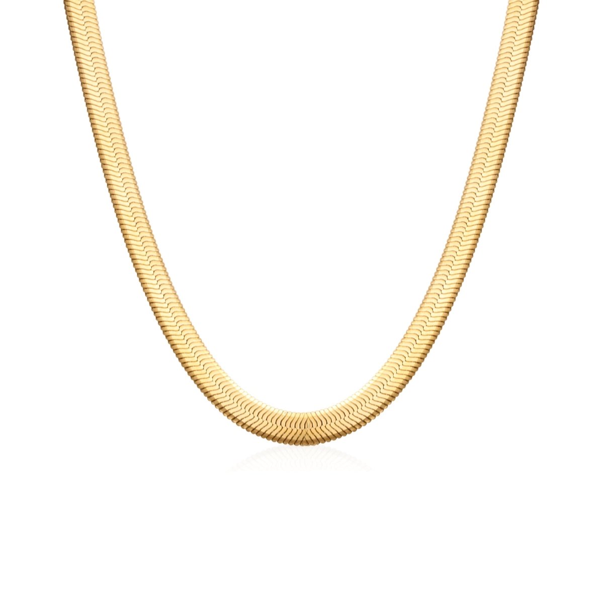 Crown Snake Chain 18K Gold Plated Necklace