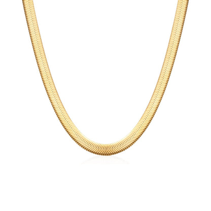 Crown Snake Chain 18K Gold Plated Necklace