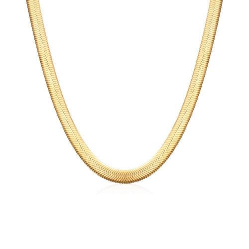 Crown Snake Chain 18K Gold Plated Necklace