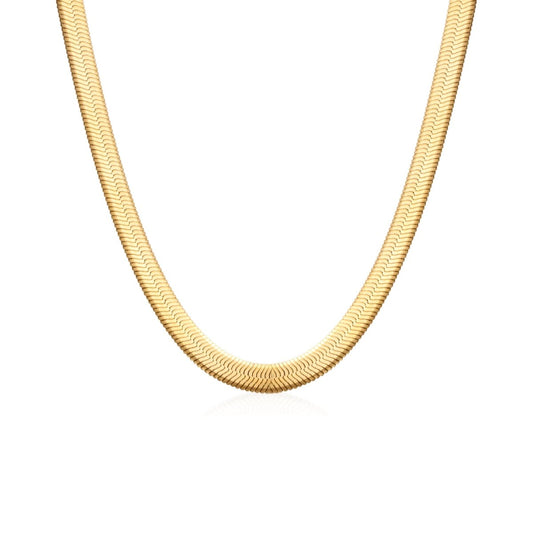 Crown Snake Chain 18K Gold Plated Necklace